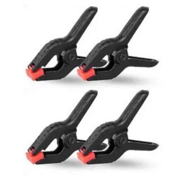 Studio Backdrop Spring Clamp Holder Set (4 Pcs) | Heavy Duty Background Clip